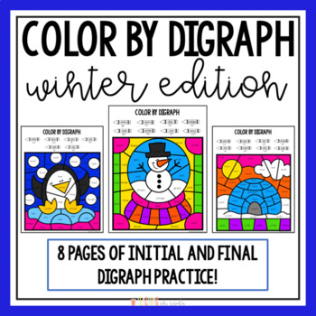 Digraphs Color By Code (Winter Edition)