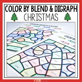 Christmas Coloring Pages_Blends and Digraphs_Christmas Color By Code