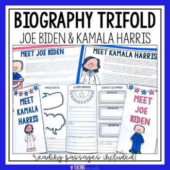 Joe Biden and Kamala Harris Biography Activities | Reading Comprehension